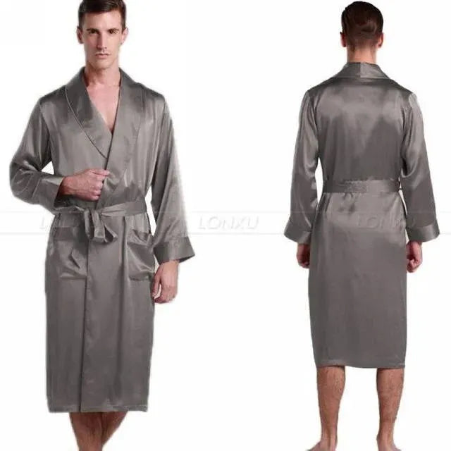 Classic Men's Nightgown - Soft & Comfortable Sleepwear for Relaxing at Home - Perfect for Lounging & Bedtime Comfort