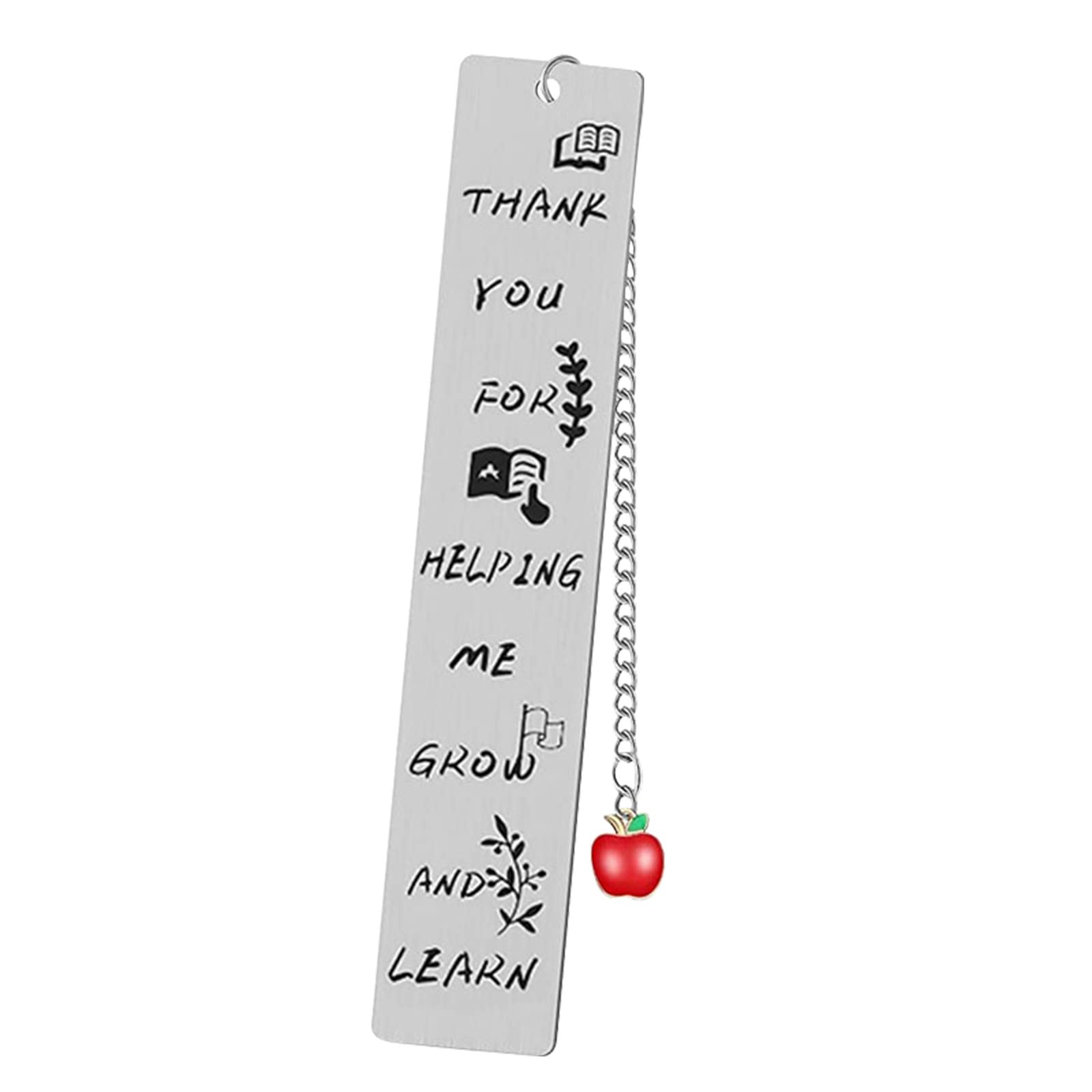 Graduation Bookmark for Teachers - Classic Metal Thank You Gift for Women & Men - Office & Home Organization