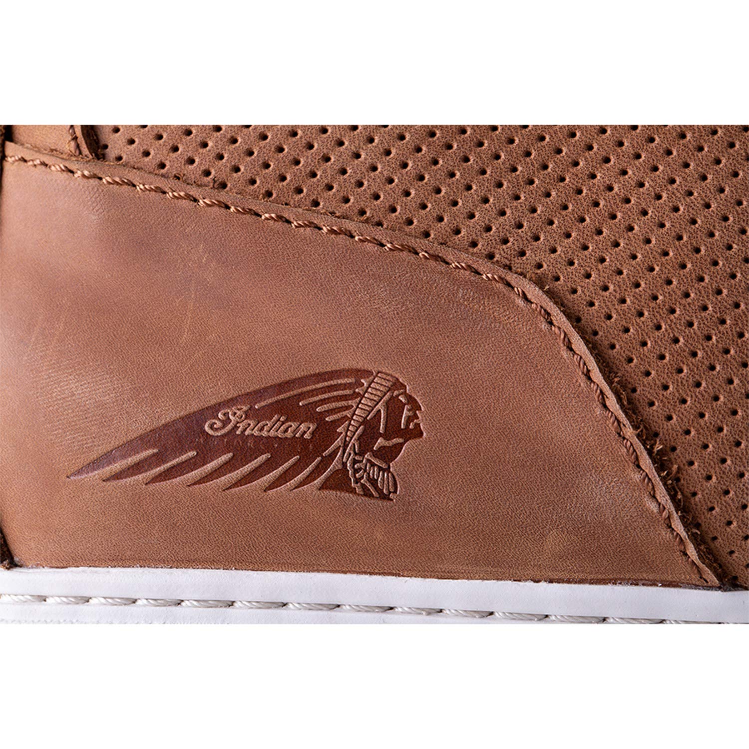 Indian Motorcycle Men's Brown Leather Boyd Sneakers - Stylish & Durable Biker Shoes for Riding & Casual Wear