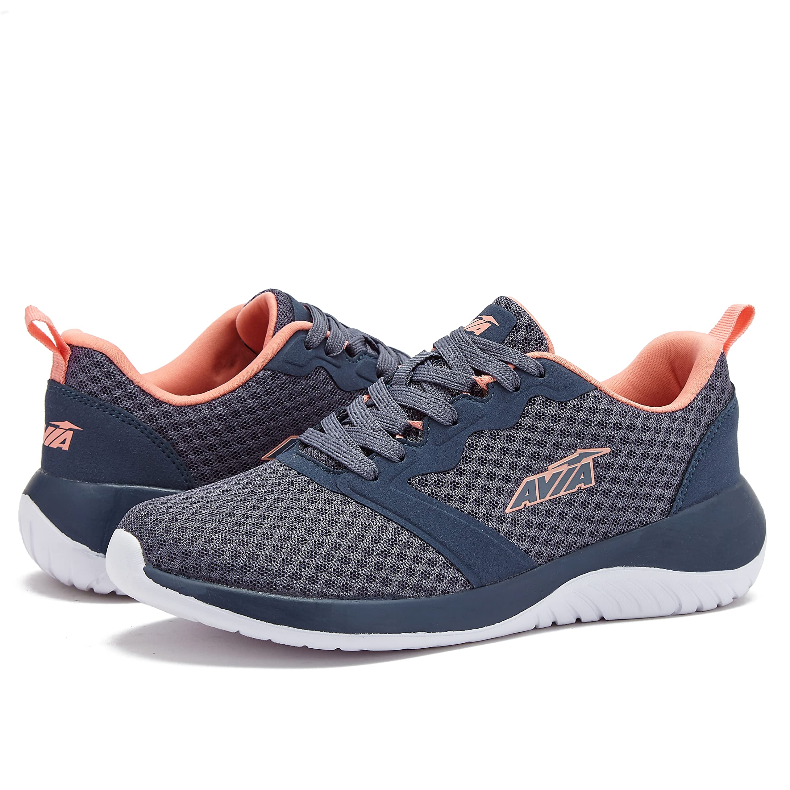 Avia Coast 2.0 Women's Lightweight Memory Foam Walking Shoes - Comfortable Sneakers for Walking, Running & Travel - Black, Olive Green, Blue | Perfect for Workout, Gym & Everyday Wear