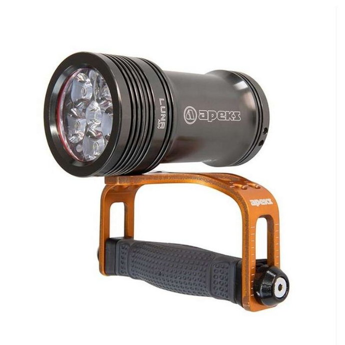 Apeks Luna ADV Primary Underwater Light - High-Powered Scuba Diving Flashlight for Night Diving, Cave Exploration & Underwater Photography | Waterproof & Durable Dive Light