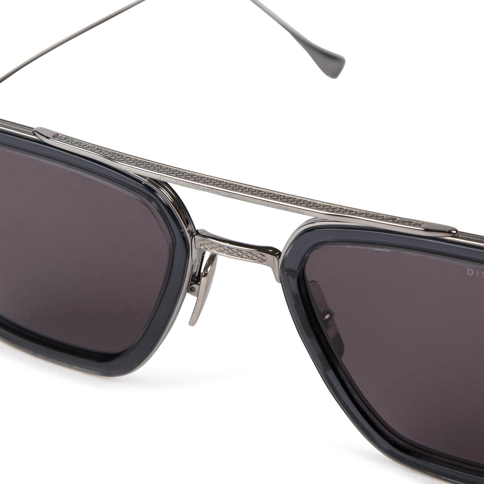 Dita Eyewear 7806 Flight 006 Grey Black Polarized Sunglasses for Men & Women - UV Protection, Luxury Aviator Style - Perfect for Driving, Travel & Outdoor Activities