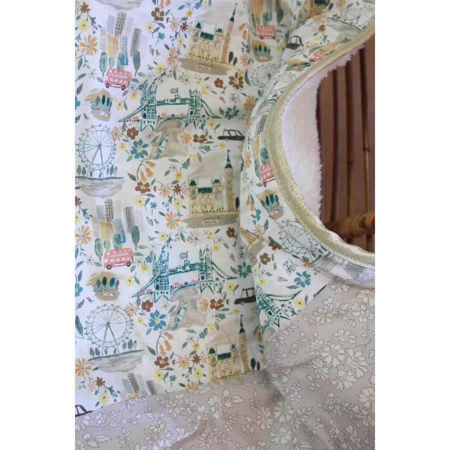 Barnabe Loves Coffee Baby Blanket - Soft & Cozy 29 x 35 Inches - Perfect for Nursery, Stroller & Cuddle Time