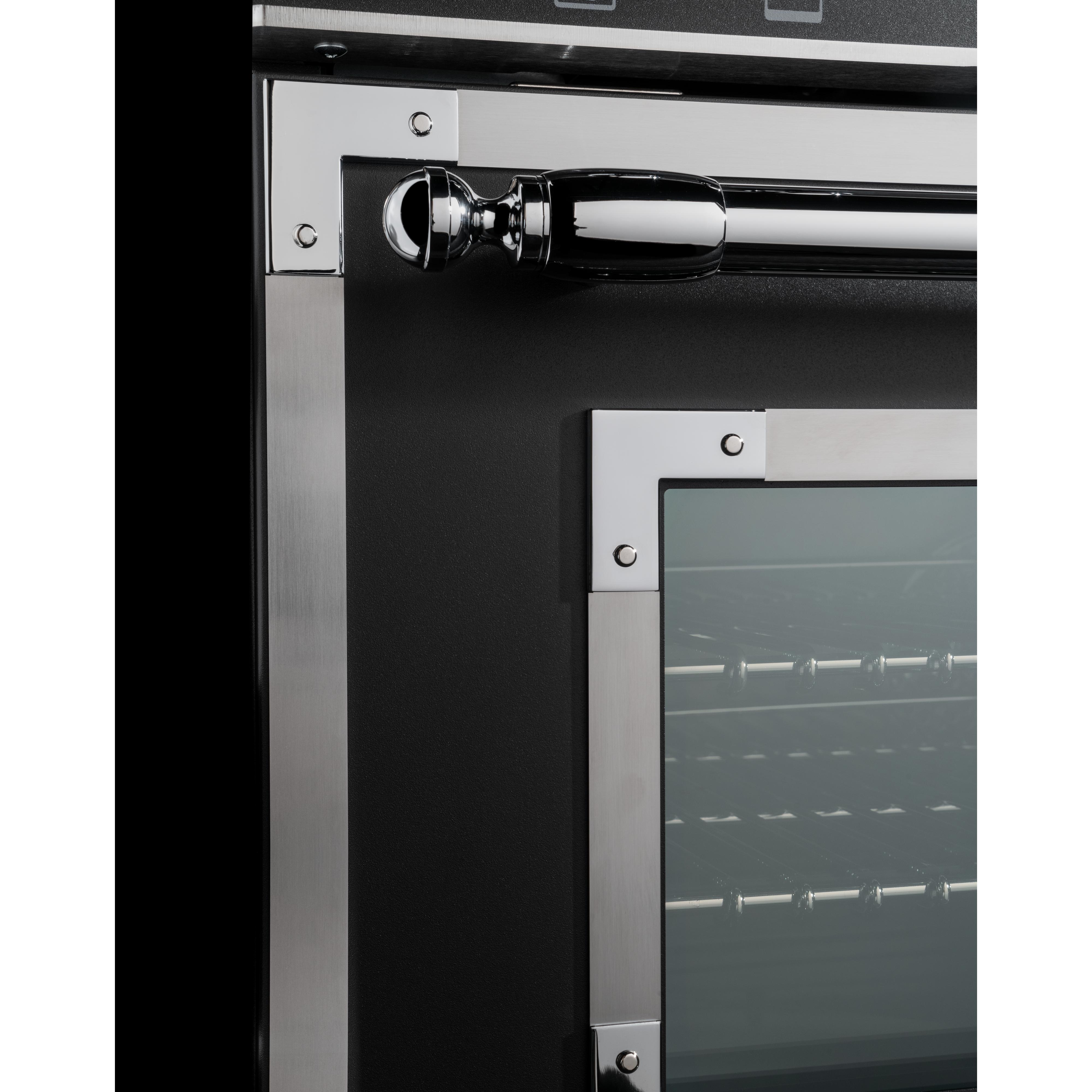 Bertazzoni HER486BTFGMNET 48-Inch Freestanding Gas Range with 6 Burners & Griddle - Professional Italian Kitchen Stove for Home Chefs & Cooking Enthusiasts - Perfect for Large Families, Entertaining & Gourmet Cooking