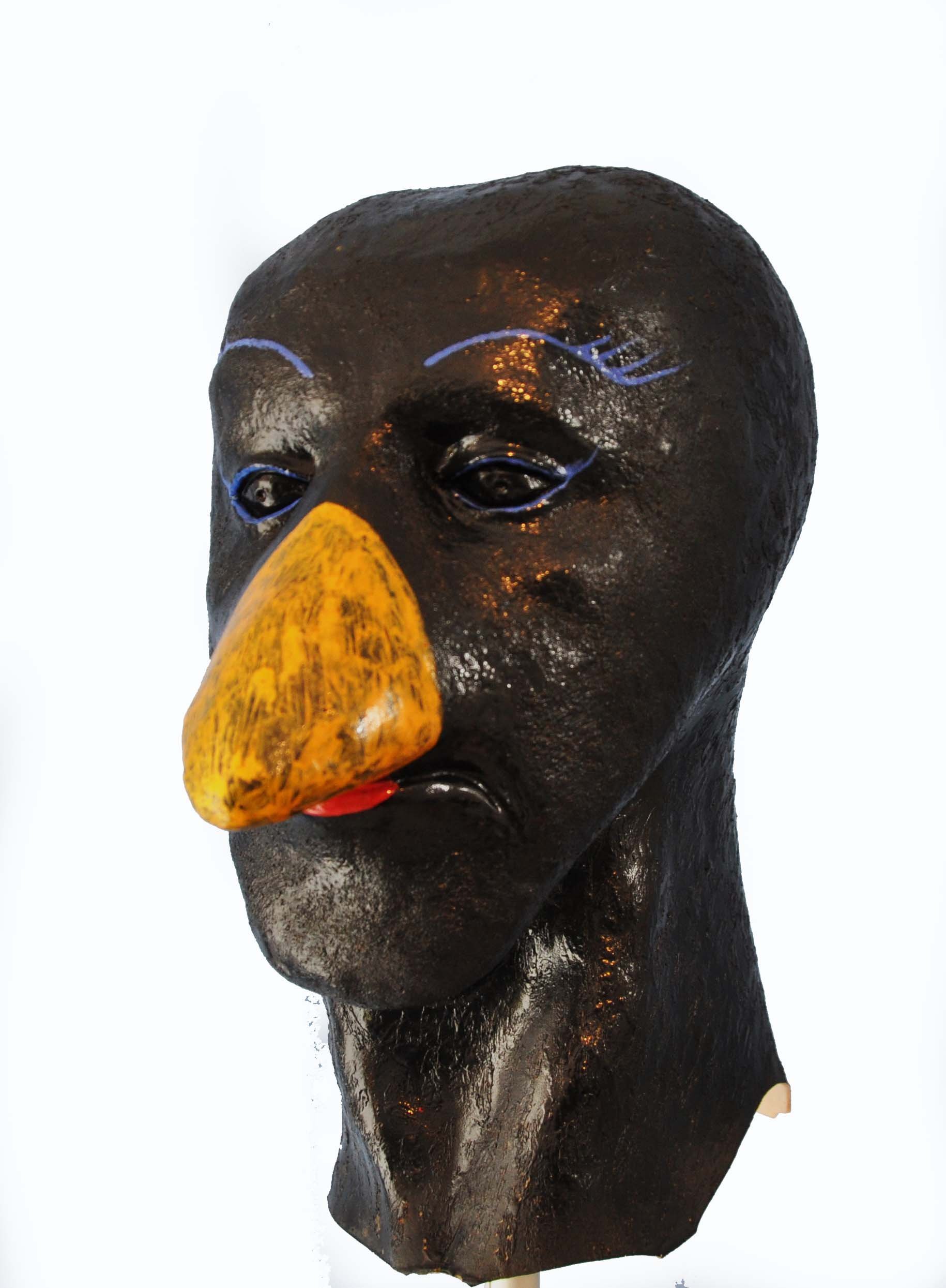 Realistic Blackbird Foam Latex Mask - Halloween, Cosplay, Costume Party, Theater & Haunted House Prop - High-Quality Bird Mask for Adults & Kids