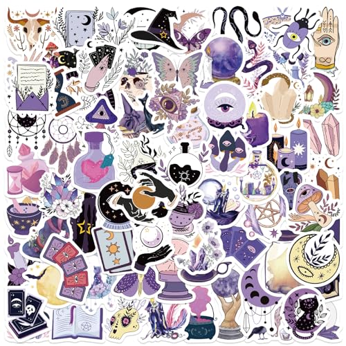 100pcs Boho Witchy Stickers