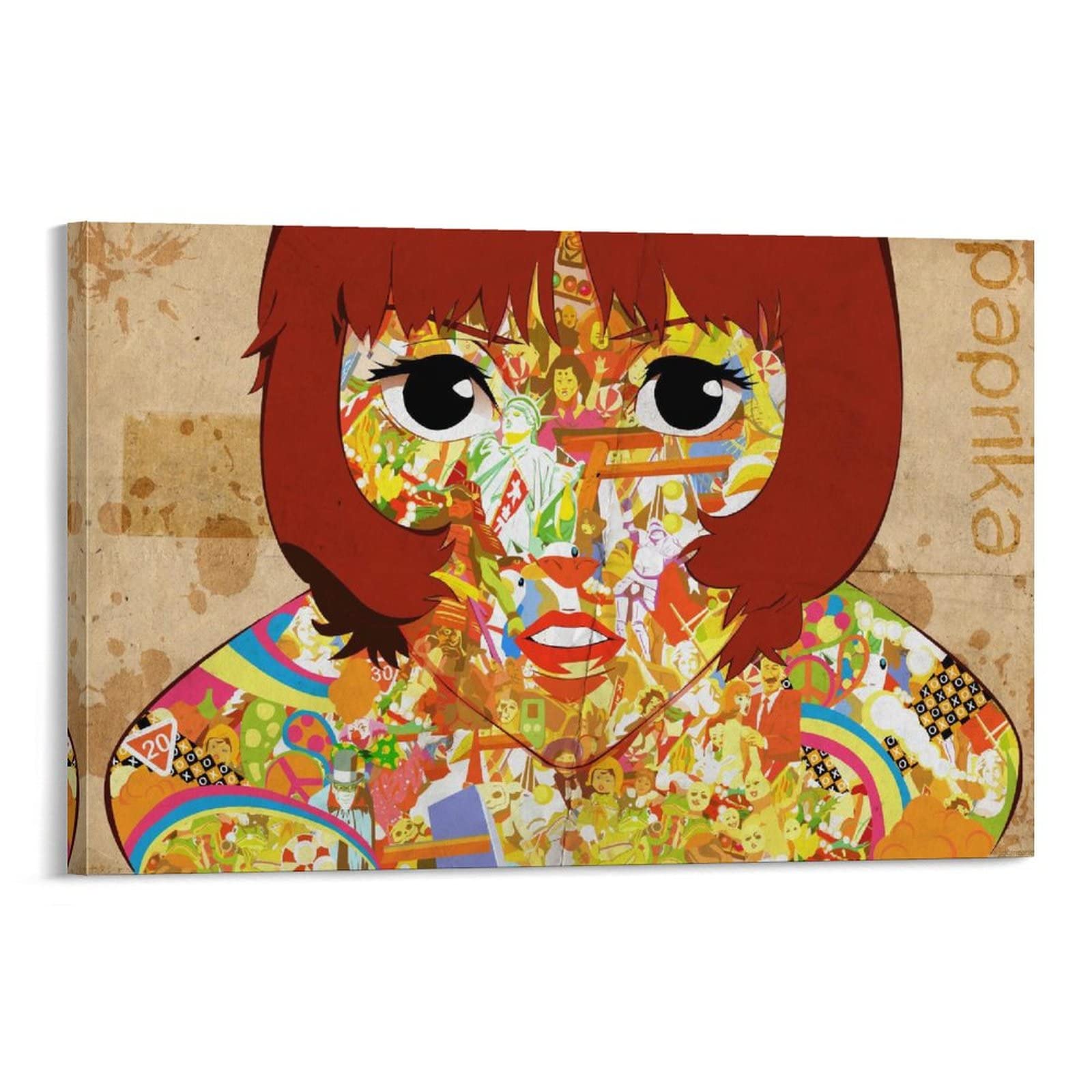 Vintage Anime Paprika Movie Poster Canvas Wall Art Print - 24x36 Inch (60x90cm) Home Decor for Living Room, Bedroom & Office - Perfect for Anime Fans & Movie Lovers