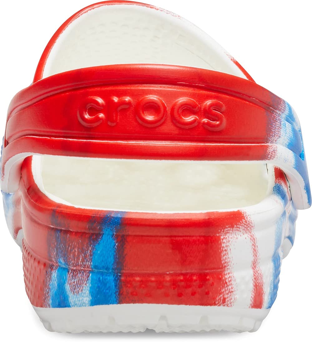 Crocs Kids' Classic Tie Dye Clogs - Waterproof & Comfortable Shoes for Boys & Girls (Infant/Toddler/Little Kid/Big Kid) - Perfect for Beach, Pool & Outdoor Play