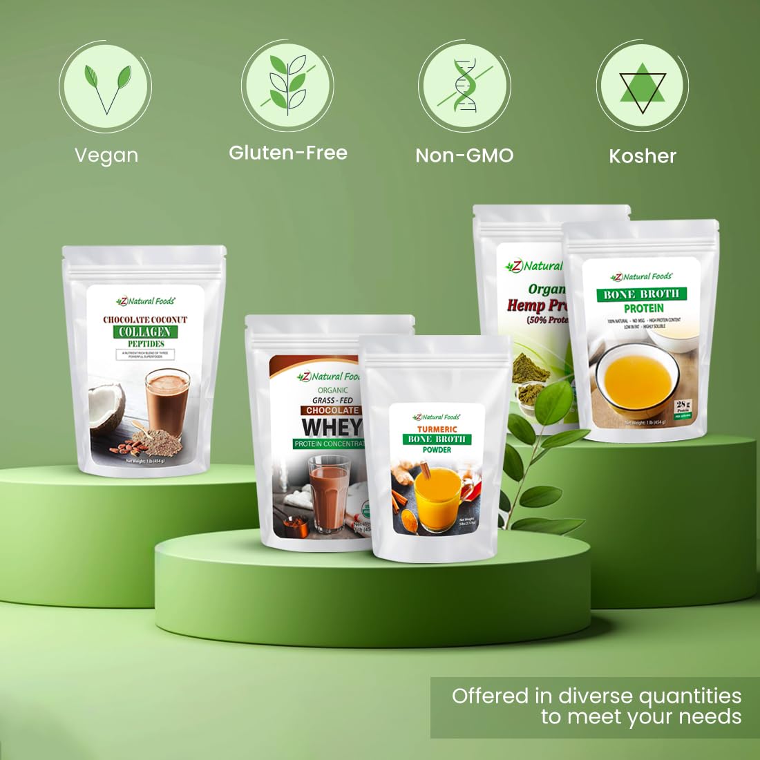 Organic Vegan Protein Powder with Chocolate Flavor - Plant-Based Protein Blend from Pea, Brown Rice & Pumpkin, Naturally Sweetened with Stevia - 1 lb for Smoothies, Baking & Post-Workout Recovery