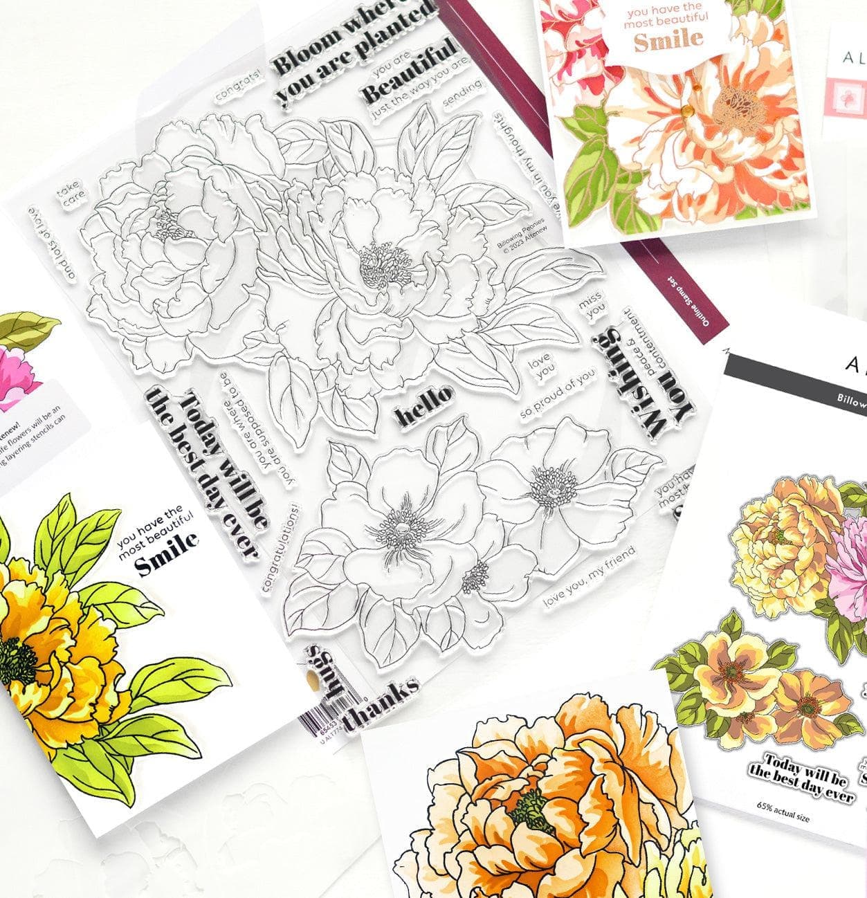 Altenew Anniversary Blooms Bundle - Floral Stamps & Dies Set for Card Making, Scrapbooking, and DIY Crafts - Perfect for Wedding Invitations, Greeting Cards, and Home Decor Projects
