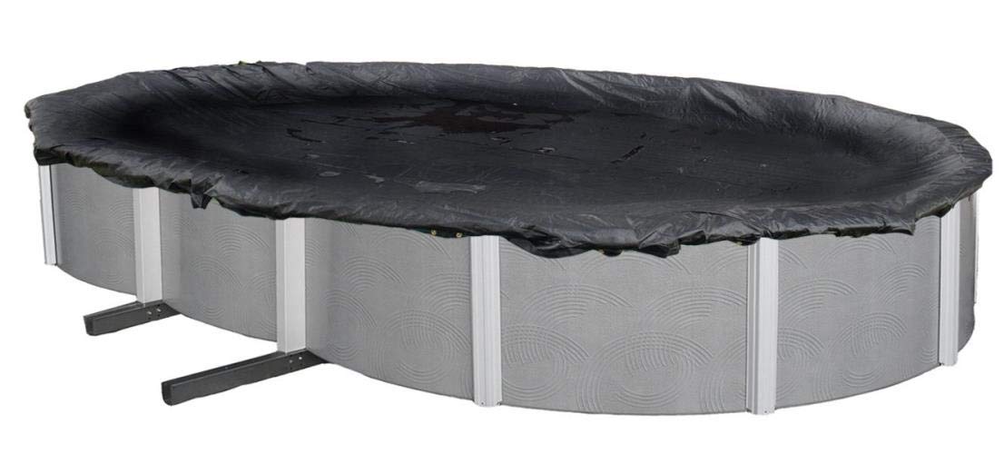 636643 Winter Pool Cover for Above Ground Pools - 18X40 Ft Oval, Arctic Armor Heavy Duty Protection with 8 Year Warranty & Secure Clips | Perfect for Cold Weather Pool Maintenance and Winterization
