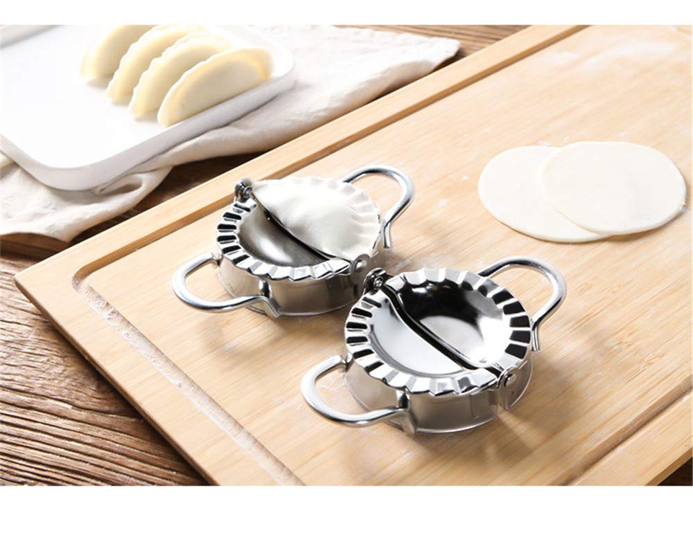 Stainless Steel Dumpling Maker Set - 3 Size Dough Press for Ravioli, Empanada & Gyoza - Perfect for Homemade Pasta, Asian Dumplings & Latin Pastries