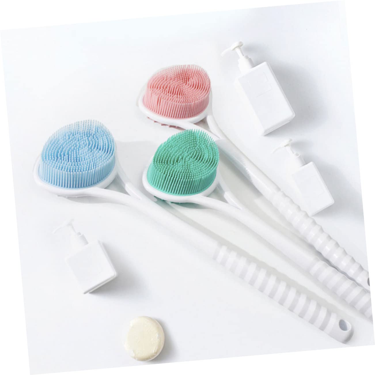 OHPHCALL Long Handle Back Scrubber Brush - Exfoliating Shower Brush with Easy Hanging Storage | Perfect for Deep Cleaning, Dead Skin Removal & Spa-Like Bath Experience