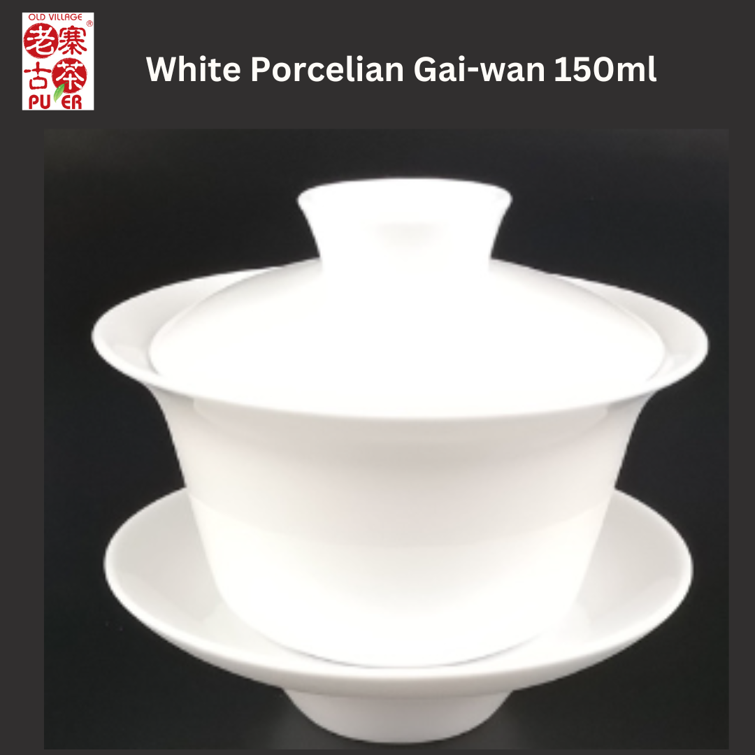 Premium White Porcelain Gaiwan - Traditional Chinese Tea Set for Brewing Loose Leaf Tea - Perfect for Gongfu Tea Ceremony, Home Tea Time & Gift Giving