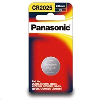 Panasonic CR2025 3V Lithium Coin Battery - Long Lasting Power for Watches, Calculators, Key Fobs & Medical Devices