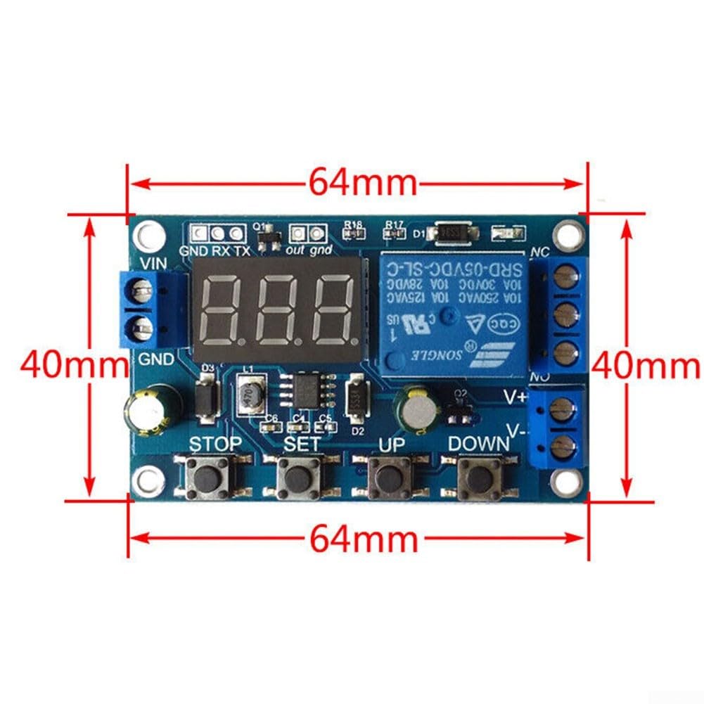 40V 6A Smart Battery Charger Discharger Board with STOP Key Function - Perfect for RC Cars, Drones, and DIY Electronics Projects