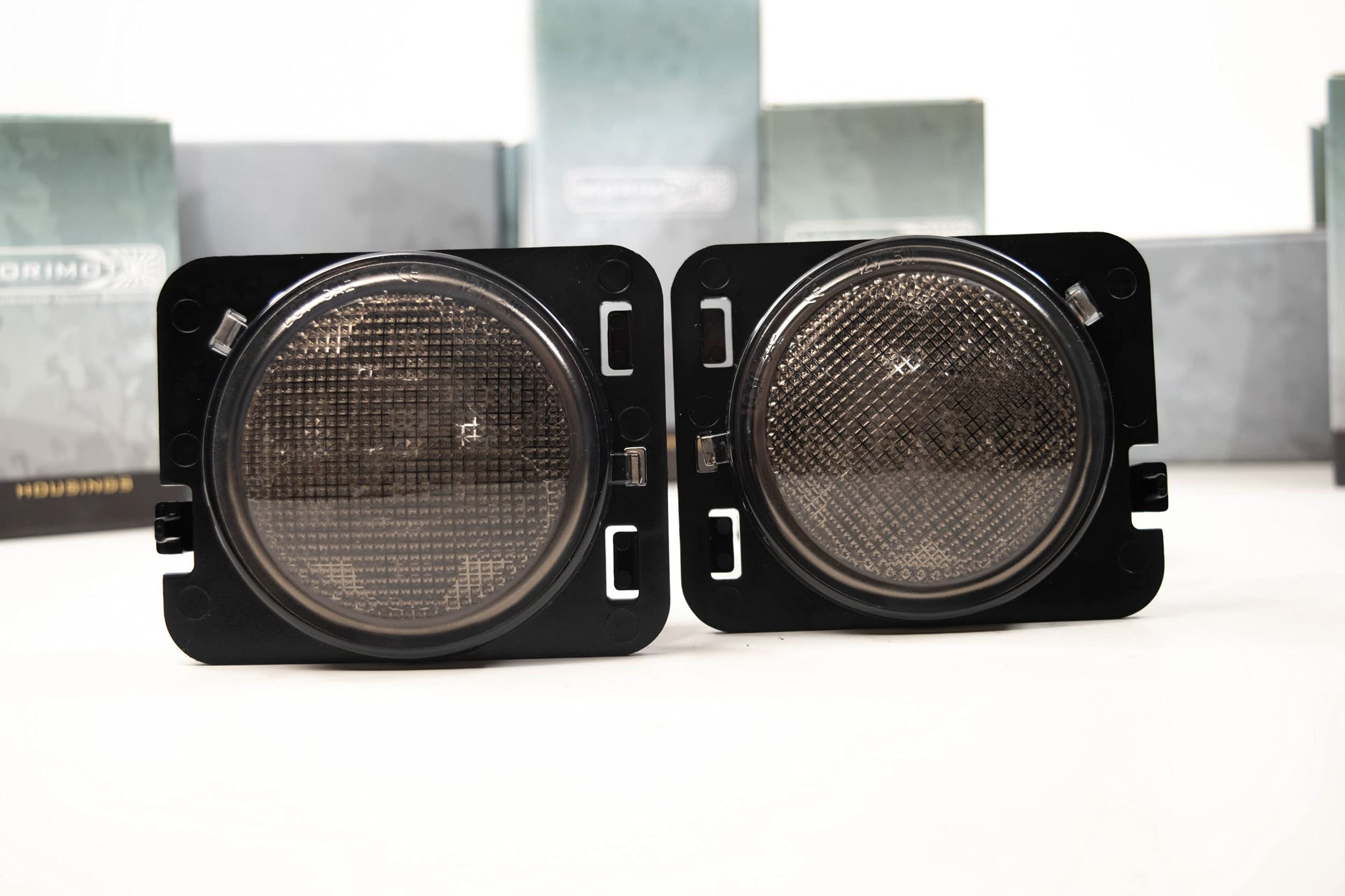 Morimoto XB LED Parking Lights for Jeep Wrangler JK 2007-2018 - Plug and Play OEM Replacement with Smoked Lens (Pair) | Performance Upgrade for Off-Road & Night Driving | PN: LF0473