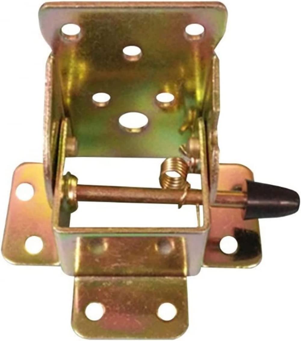BAZAC 4-Pack Folding Chair Leg Hinges with Auto-Locking Mechanism - Heavy Duty Iron Hinges for DIY Chair Repair, Industrial Garage Storage, and Bed Leg Replacement | Perfect for Home Furniture Restoration and Workshop Projects