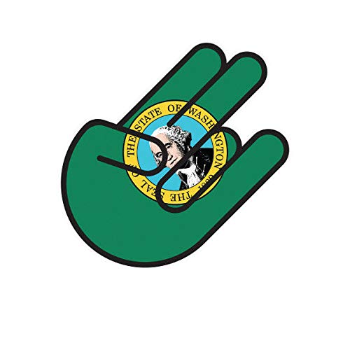 EW Designs Washington Shocker Sticker - Premium Vinyl Decal for Cars, Trucks & Laptops - 5