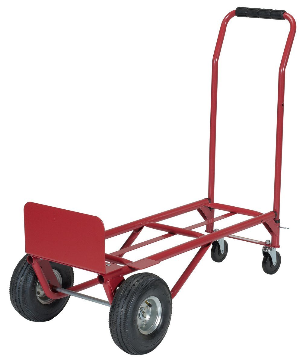 Convertible Hand Truck - Heavy Duty Folding Dolly Cart with 600 lbs Capacity for Moving, Warehouse & Home Use | Multi-Purpose Utility Cart for Transporting Boxes, Furniture & Appliances