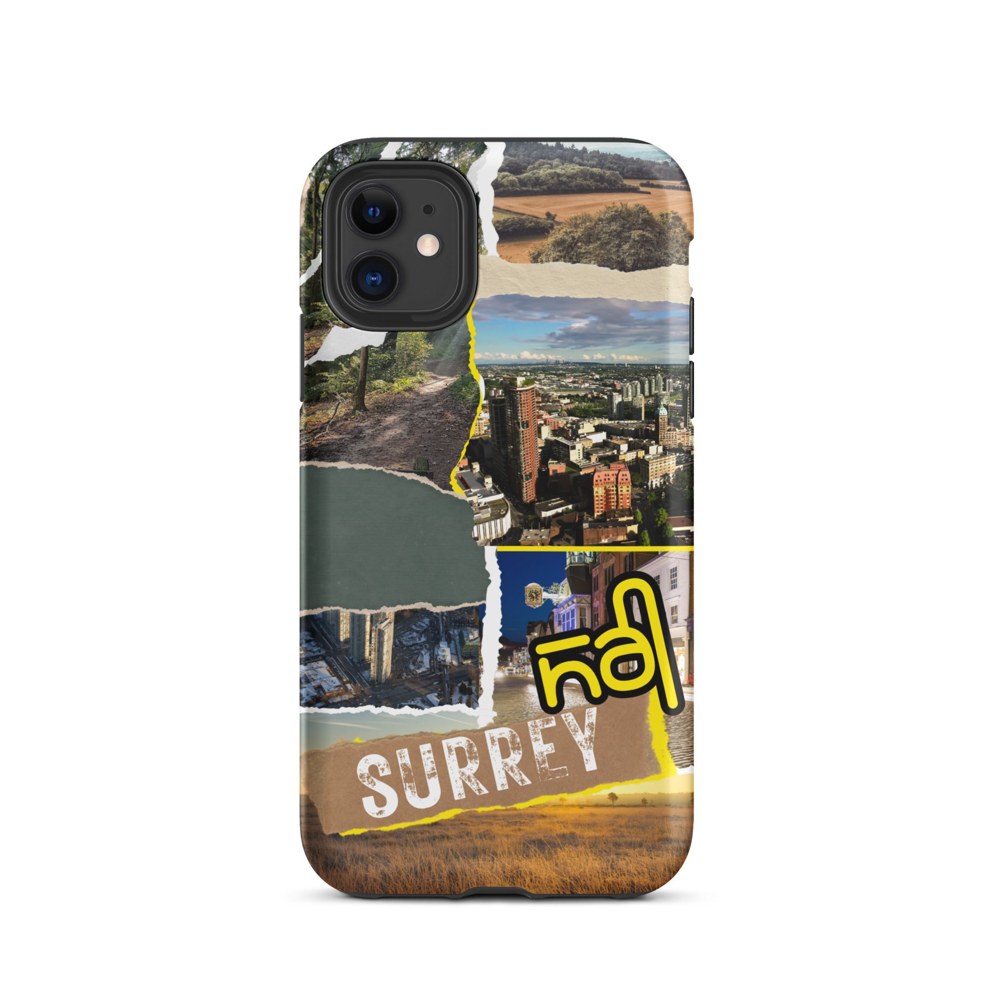 Premium Surrey Collage iPhone Case - Durable Protective Cover with Stylish Design for iPhone [Model] - Perfect for Everyday Use, Travel & Gifting