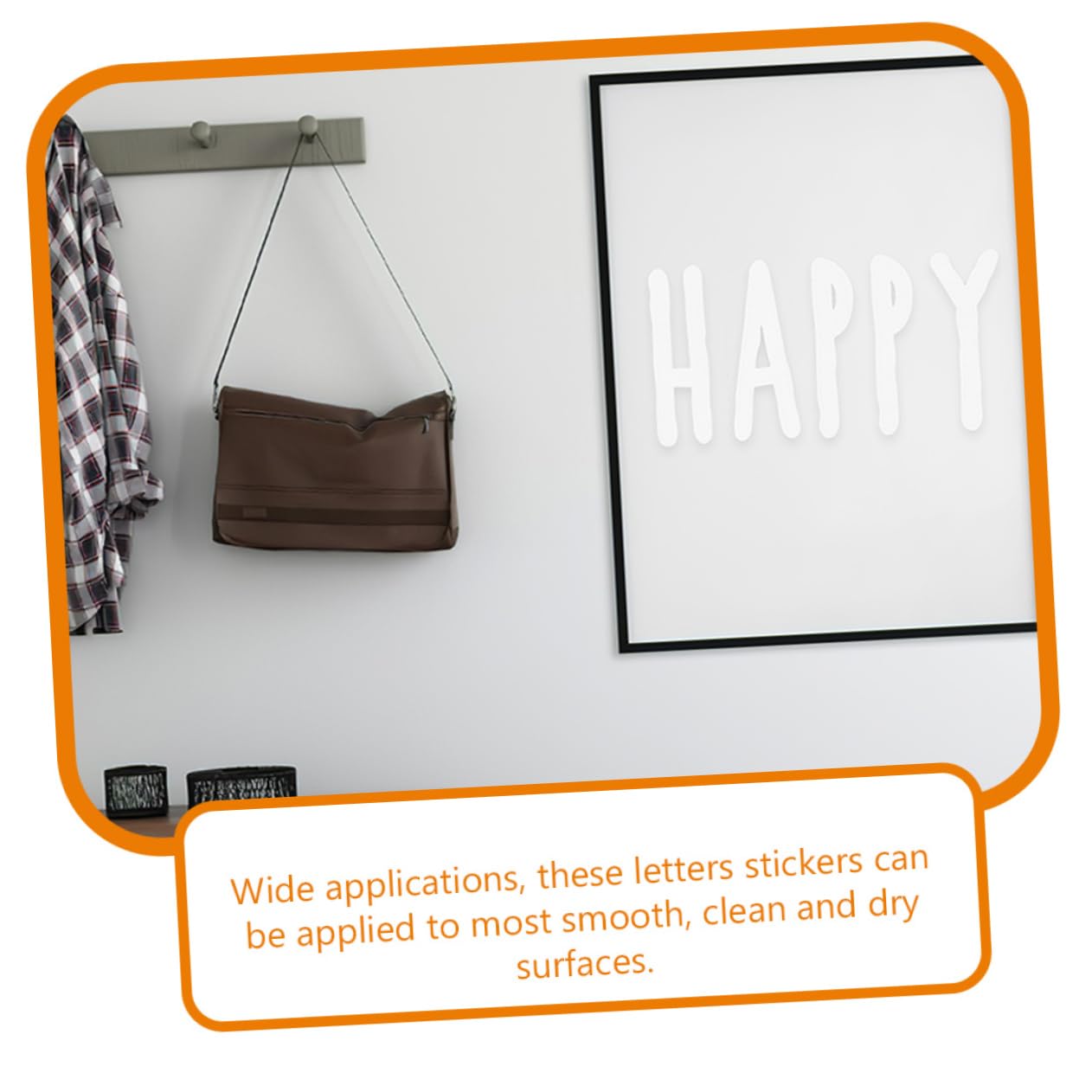 NUOBESTY 6 Sheets Mailbox Stickers - 2 Inch White Vinyl Letters, Waterproof PVC Label Stickers for Mailbox, Letters & Packages - Perfect for Home, Office & Outdoor Use
