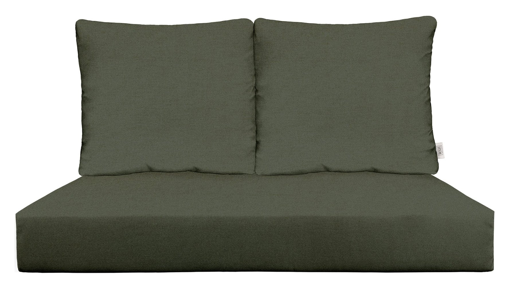 Sunbrella Cast Greens & Blues Deep Seating Loveseat Cushion Set - Waterproof Outdoor Patio Furniture Cushions for Sofa, Sectional & Lounge Chairs - Perfect for Poolside, Garden & Backyard Relaxation