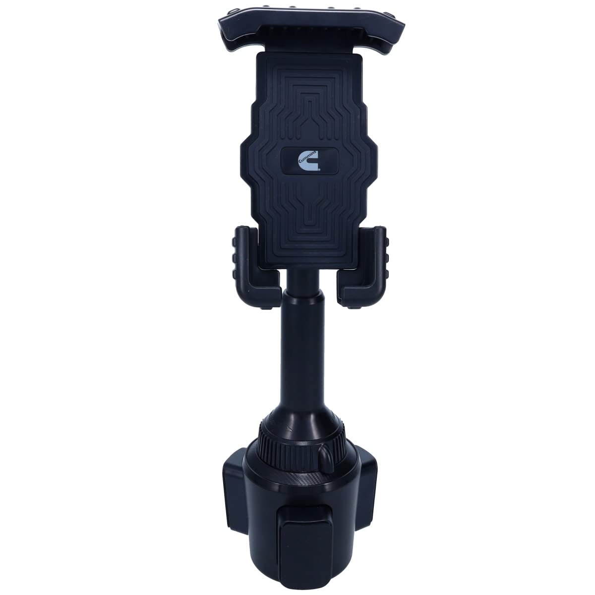 Cummins Cup Car Phone Holder - Adjustable Truck Phone Mount for Cell Phones - Black - Perfect for Commuting and Road Trips