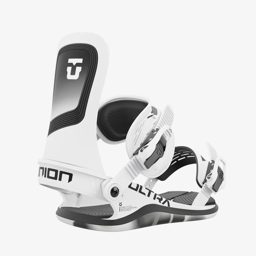 Union Women's Ultra Binding 2025 - White Snowboard Boots for All-Mountain Riding & Freestyle Performance