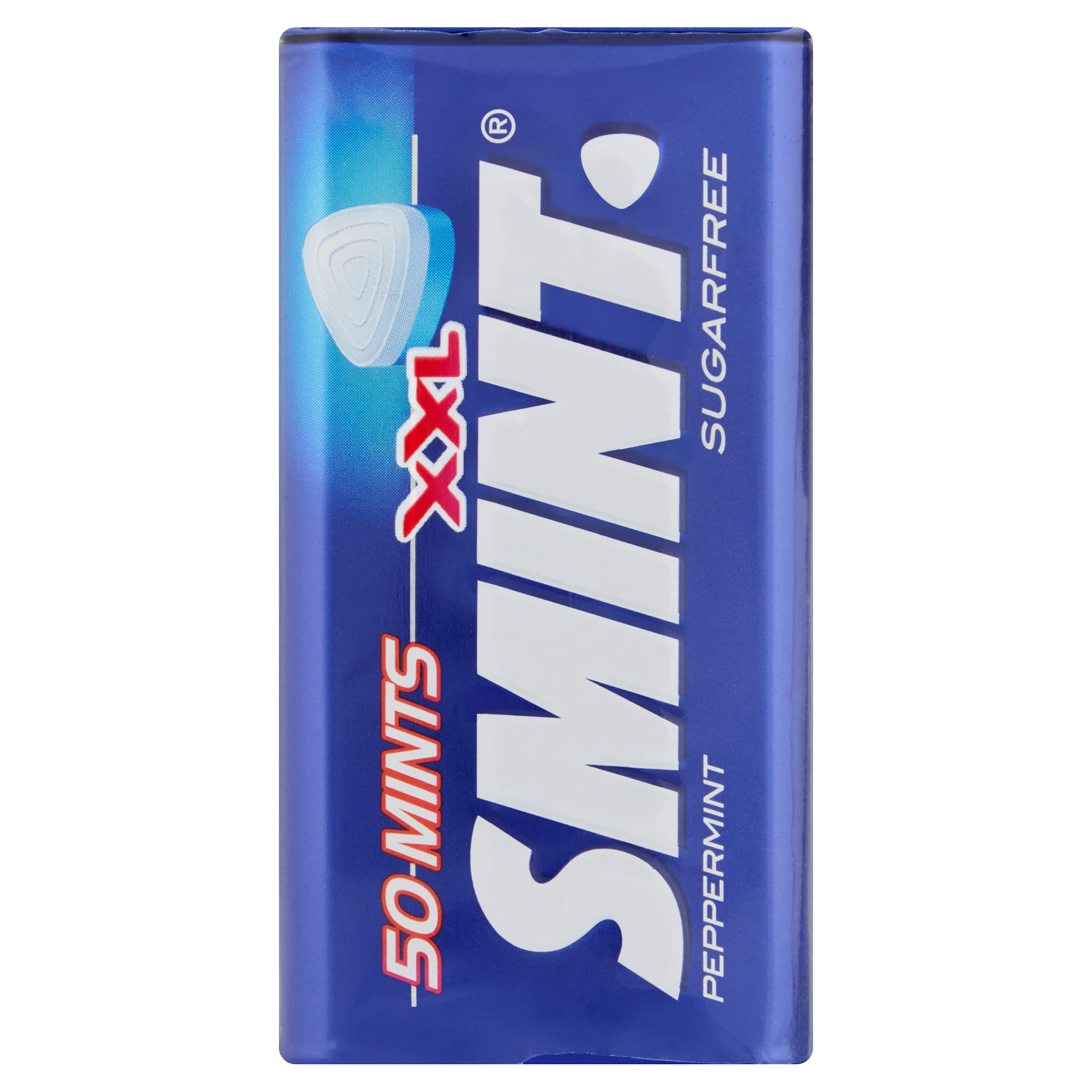 Smint XXL Sugar-Free Peppermint Mints - 50 Count Tin (35g) | Fresh Breath Solution for Work, Travel & Meetings | Pack of 1