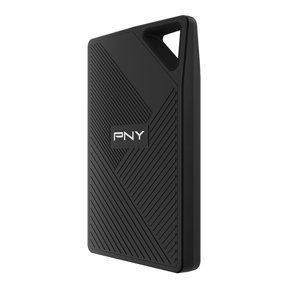 PNY RP60 2TB Portable SSD - Ultra Fast 2000MB/s USB-C 3.2 Gen2x2 External Solid State Drive - IP65 Waterproof Dustproof Shockproof Rugged Design - Perfect for 4K Video Editing, Gaming, Photography & Data Backup