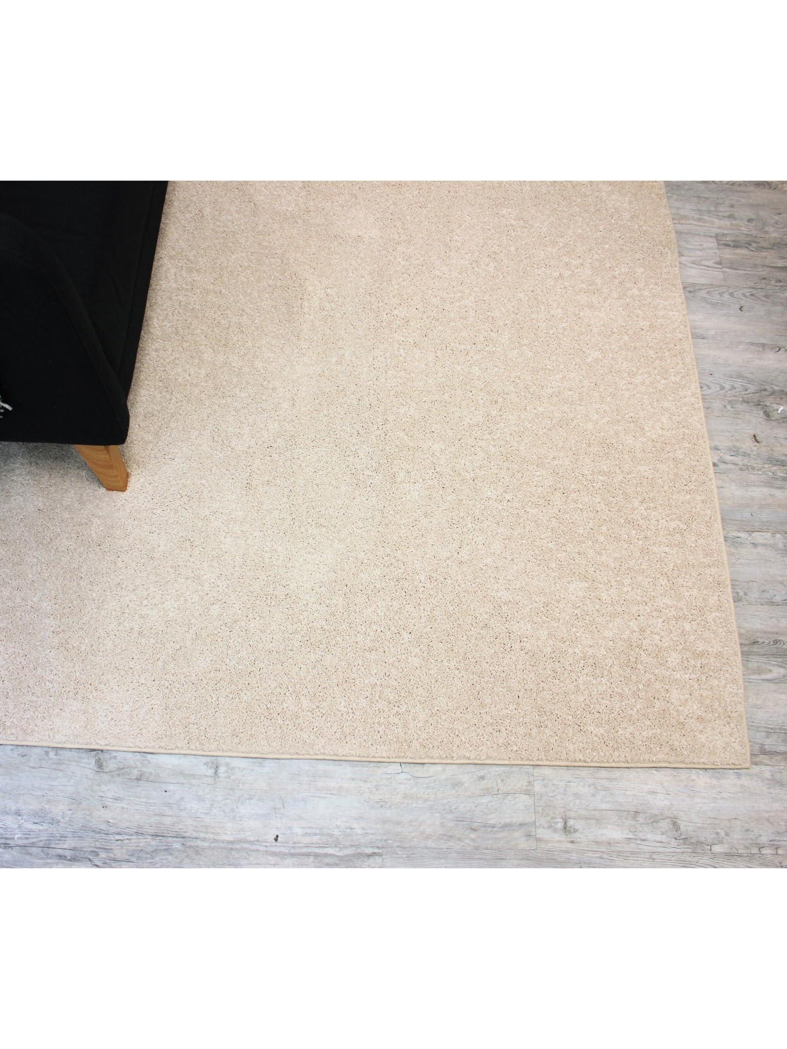 KOECKRITZ Cream Area Rug - Soft Plush Polyester Carpet (30 oz) in Vanilla Cream | Multiple Sizes & Shapes (Half Round 12'x6') | Medium Density, 1/2