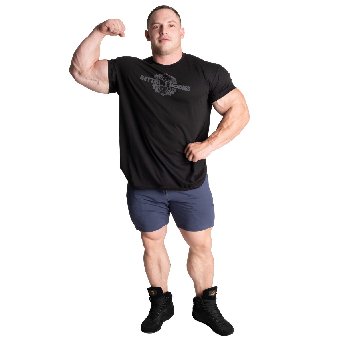 Better Bodies Tapered Sweatshorts for Men - Sky Blue Athletic Shorts with Pockets | Gym, Running, Lounge & Casual Wear
