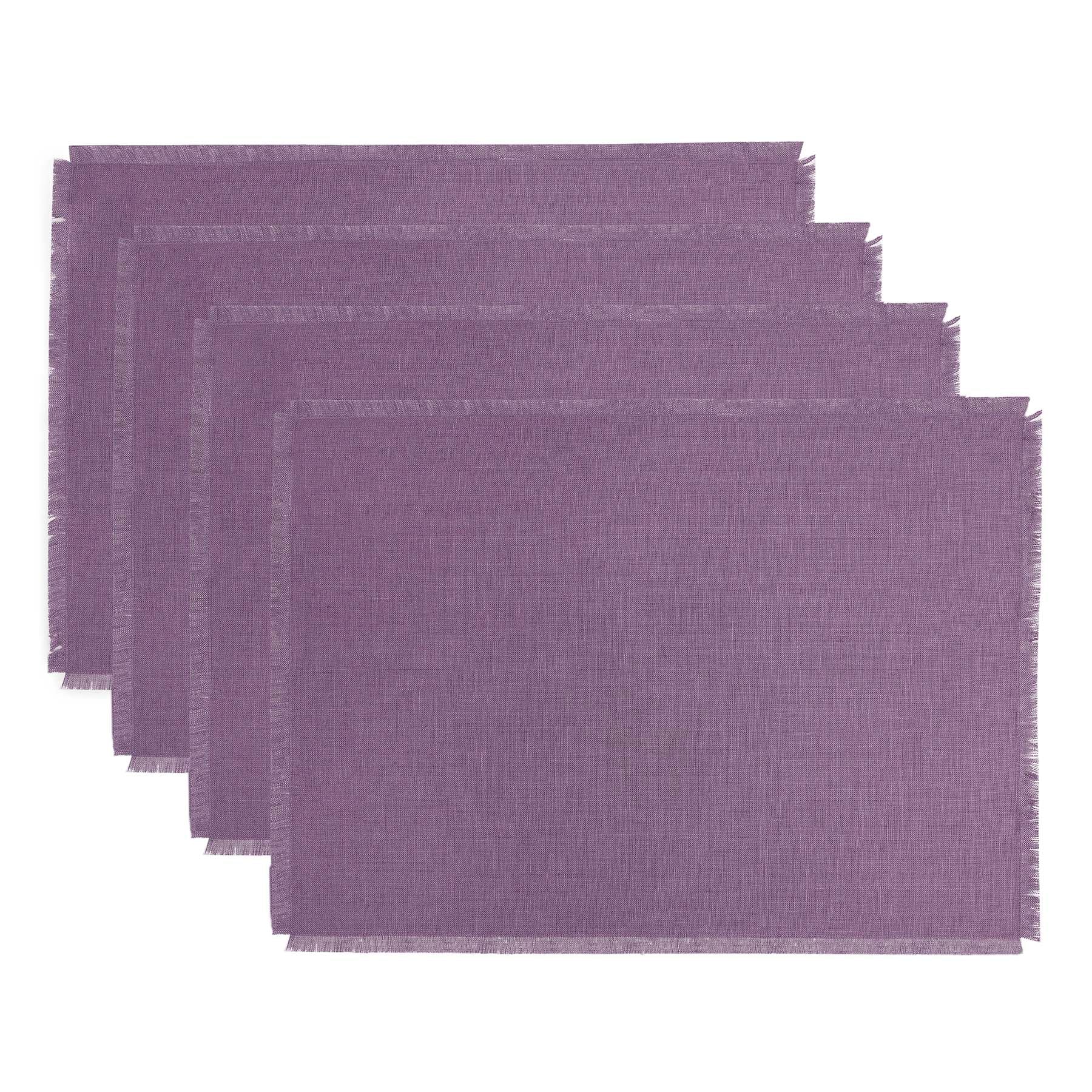 Stylish Fringe Placemats Set of 4 - Boho Chic Table Decor for Dining Room, Kitchen, or Outdoor Entertaining - Waterproof & Washable