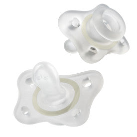 Chicco PhysioForma Glow in the Dark Orthodontic Pacifier for Babies 0-6 Months - 2 Pack - BPA-Free, Soothing & Comforting - Perfect for Nighttime Feeding & Sleep