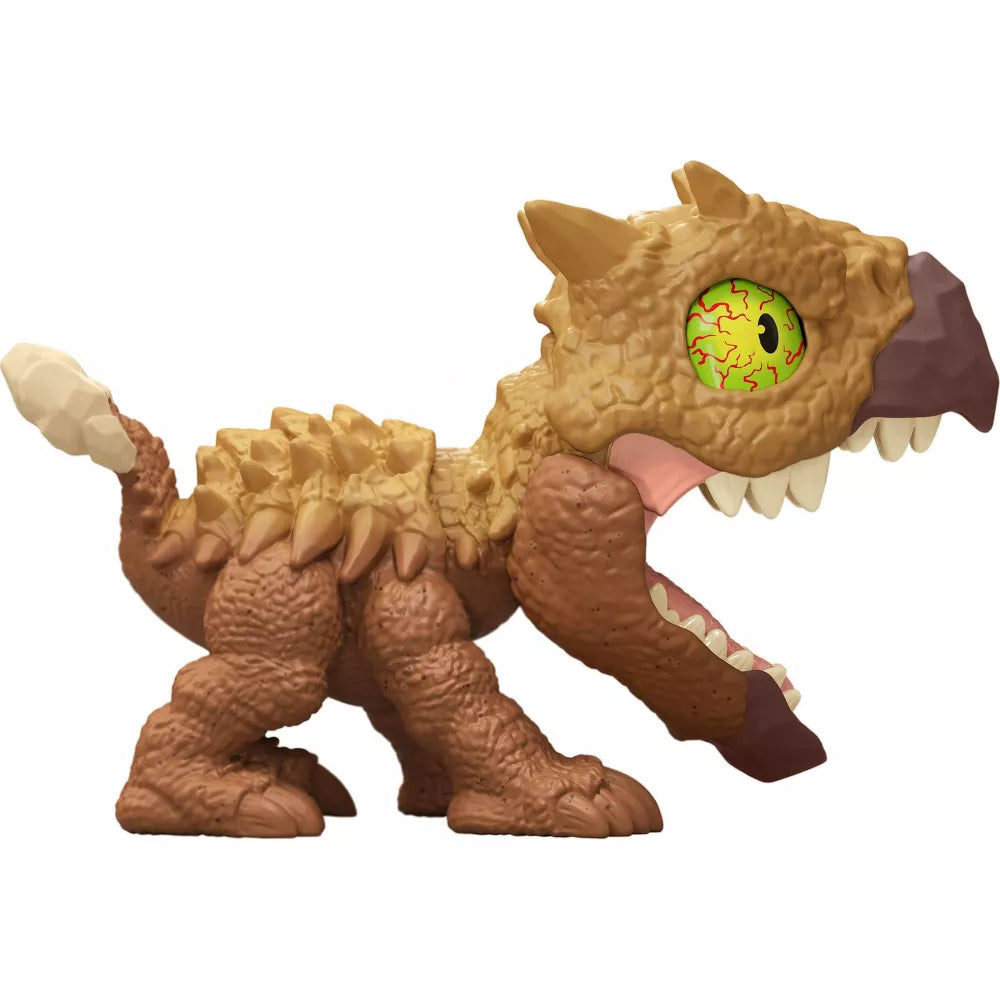 Jurassic World Mighty Little Biters Ankylosaurus Dinosaur Toy - Realistic Dinosaur Figure for Kids Collection, Gift & Play | Perfect for Birthday Parties, Classroom Rewards & Jurassic-Themed Adventures
