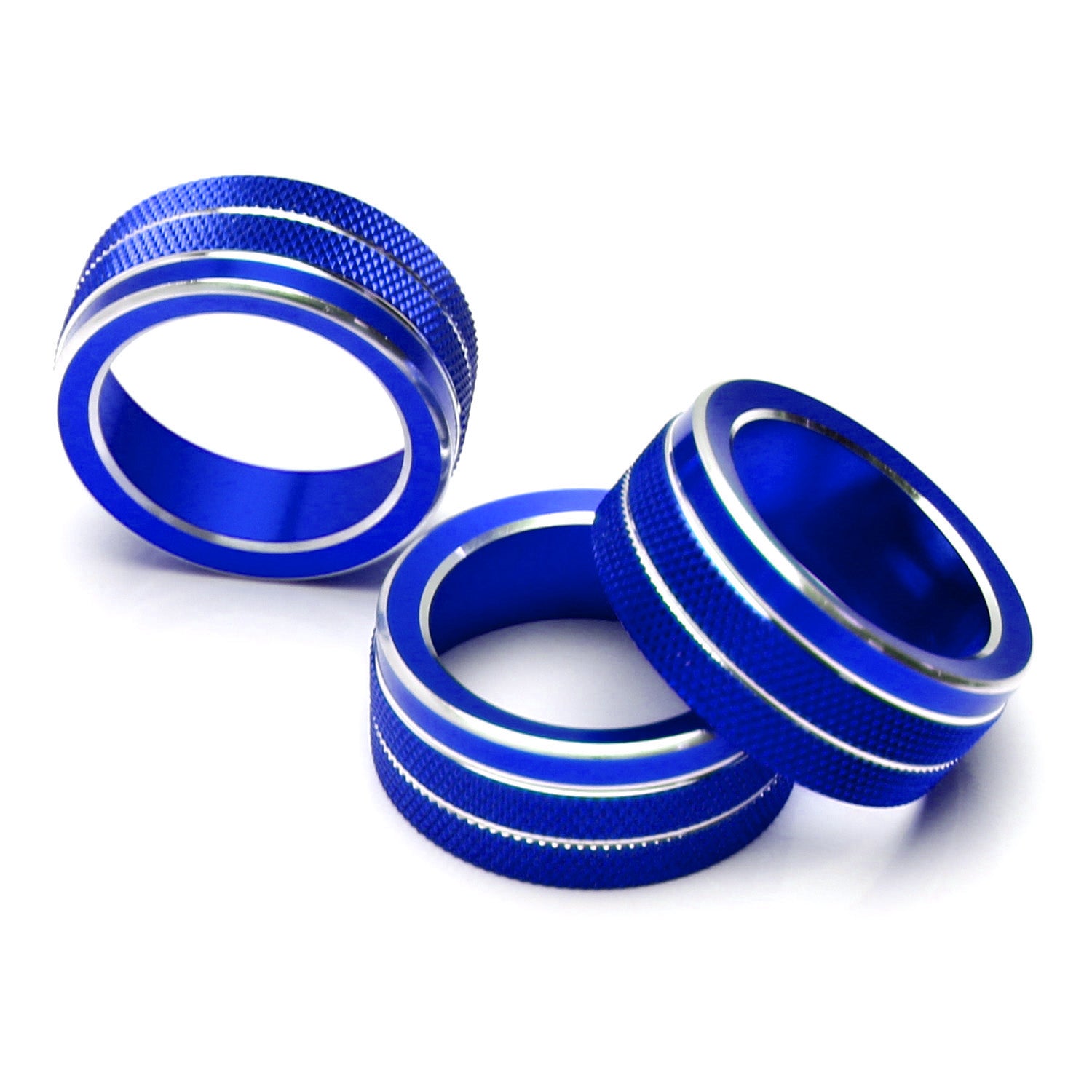 3PCS Blue AC Climate Control Switch Knob Ring Covers for 2018-2022 Honda Accord - Upgrade Interior & Protect Buttons (Perfect for Summer Driving & Custom Styling)