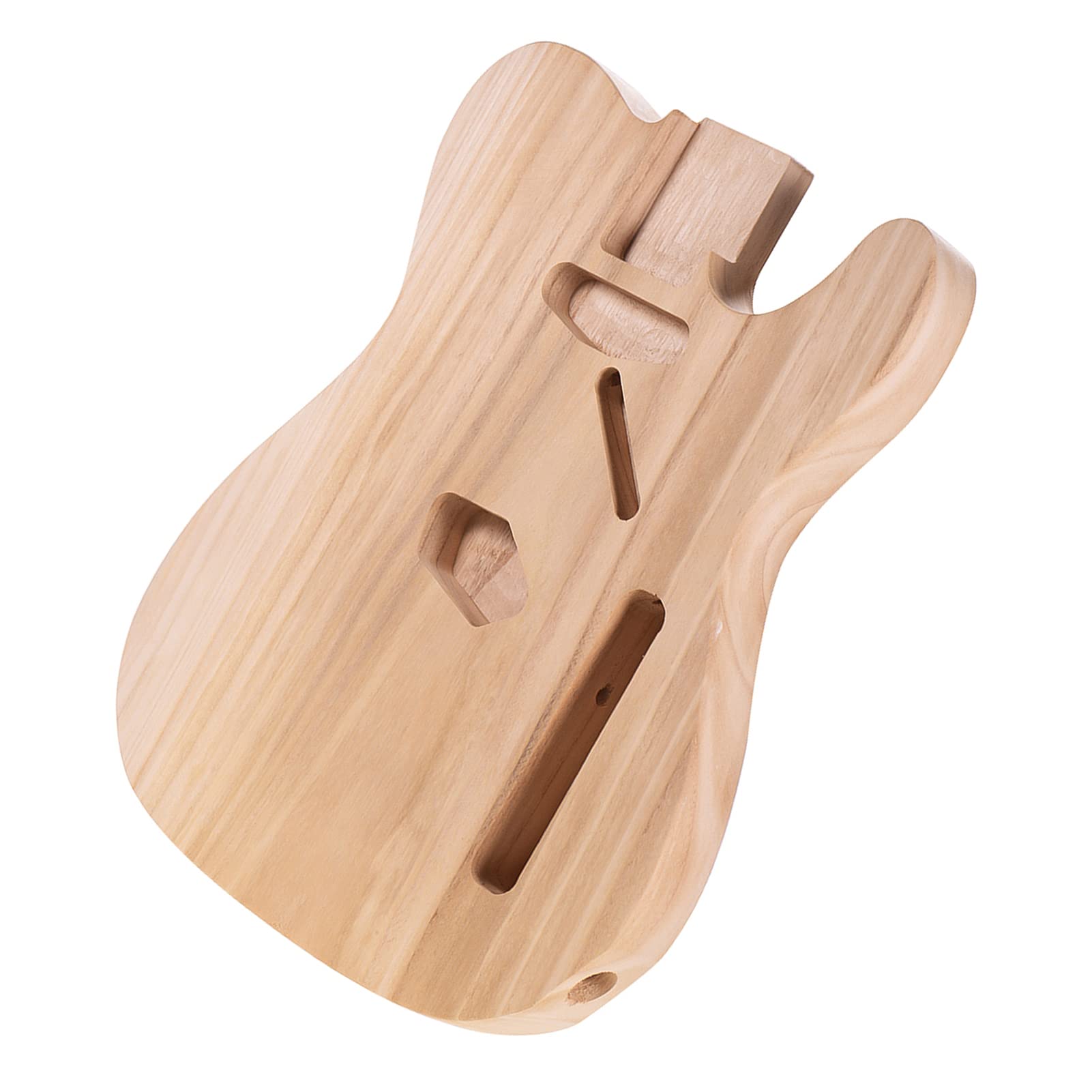 Unfinished Electric Guitar Body - Sycamore Wood Blank DIY Guitar Barrel for Custom Electric Guitar Builds | Perfect for Luthiers, DIY Enthusiasts & Guitar Modifications