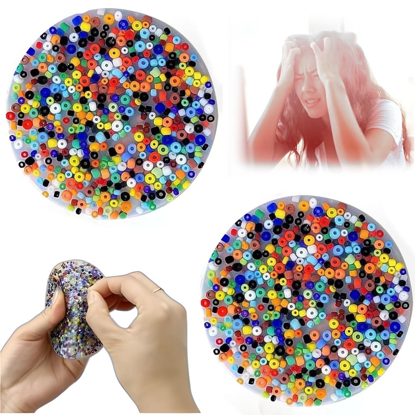 2 Pack QUYIHOINM Skin Picking Fidget Toys - Anti Anxiety ADHD OCD Sensory Fidget Pads for Stress Relief, Quiet Therapy Toys for Teens & Adults - Perfect for Home, Office & Travel Use