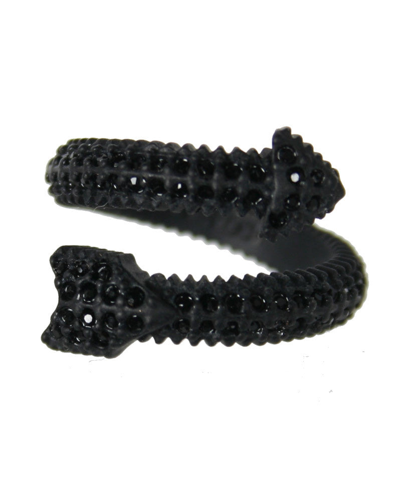 Arrow Pave Ring in Matte Black - Elegant Stackable Jewelry for Women | Perfect for Everyday Wear, Date Nights & Special Occasions