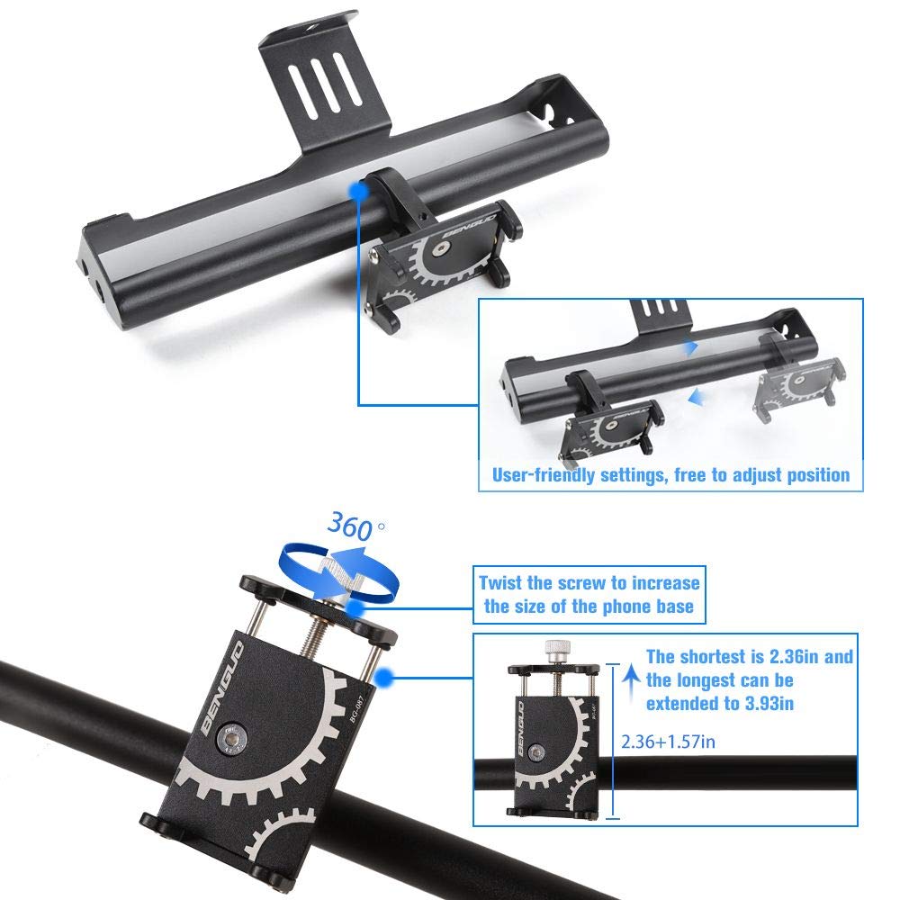 JeCar Universal Phone Holder for Jeep Wrangler JK (2011-2018) - Dash Mount Compatible with 2-Door & 4-Door Models - Secure Smartphone Mount for Off-Road & Daily Driving