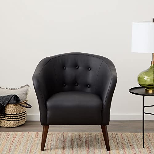 Black Faux Leather