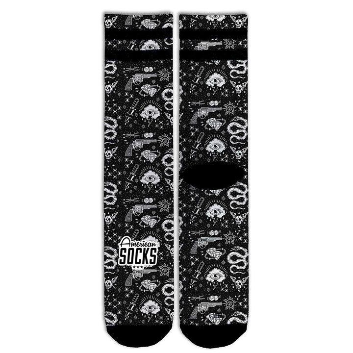 American Socks Signature Bang Bang Mid High Crew Socks - Comfortable Cotton Blend for Men & Women - Perfect for Casual Wear, Sports & Outdoor Activities