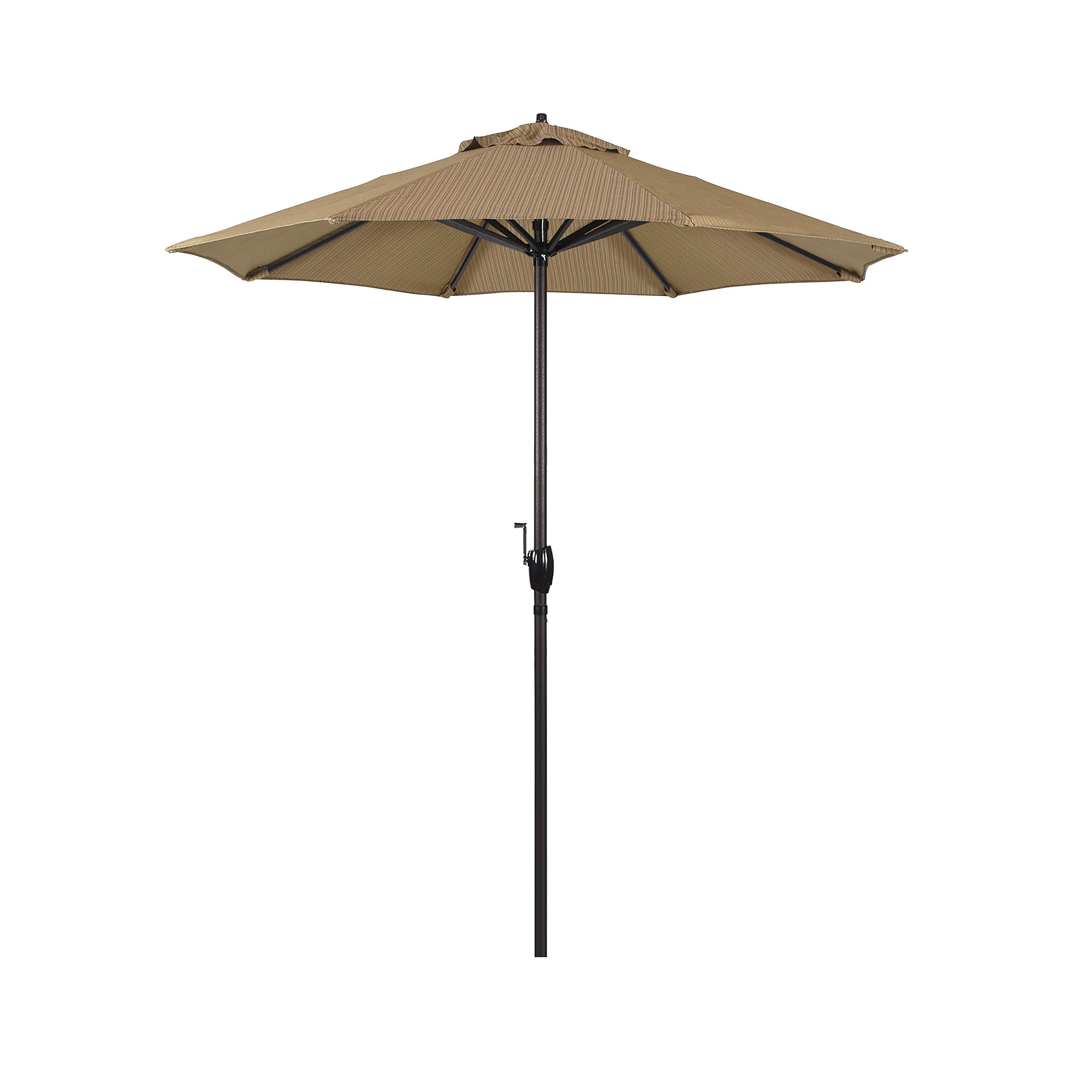 California Umbrella 7.5' Round Patio Umbrella - Crank Lift & Auto Tilt for Outdoor Dining