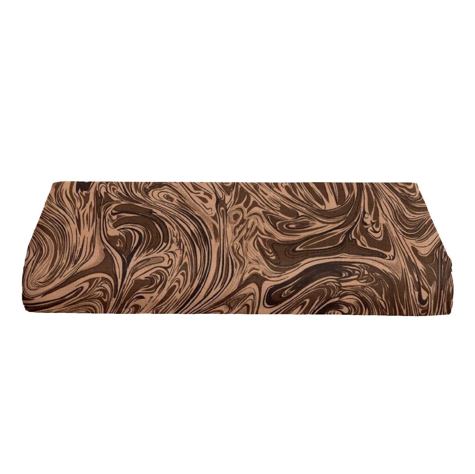 BKB Crib Sheet - Soft Marble Chocolate Print Fitted Crib Mattress Cover for Baby Nursery, Breathable & Waterproof - Perfect for Newborns, Toddlers, and Daycare Use