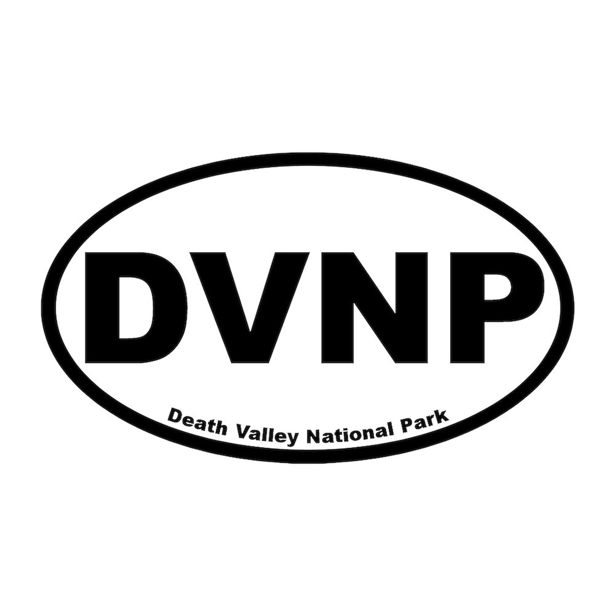 Death Valley National Park Oval Car Bumper Sticker - Durable Vinyl Decal for Cars, Laptops & Water Bottles - Perfect for Outdoor Enthusiasts & National Park Lovers