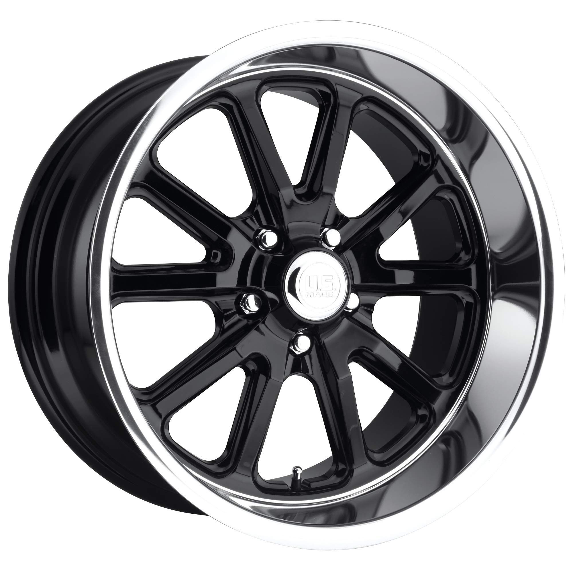 US Mag UC121 20x9.5 Gloss Black Wheel Rim 5x4.75 Bolt Pattern - 20 Inch Alloy Rims for Trucks, SUVs & Custom Cars - Perfect for Off-Roading & Street Performance