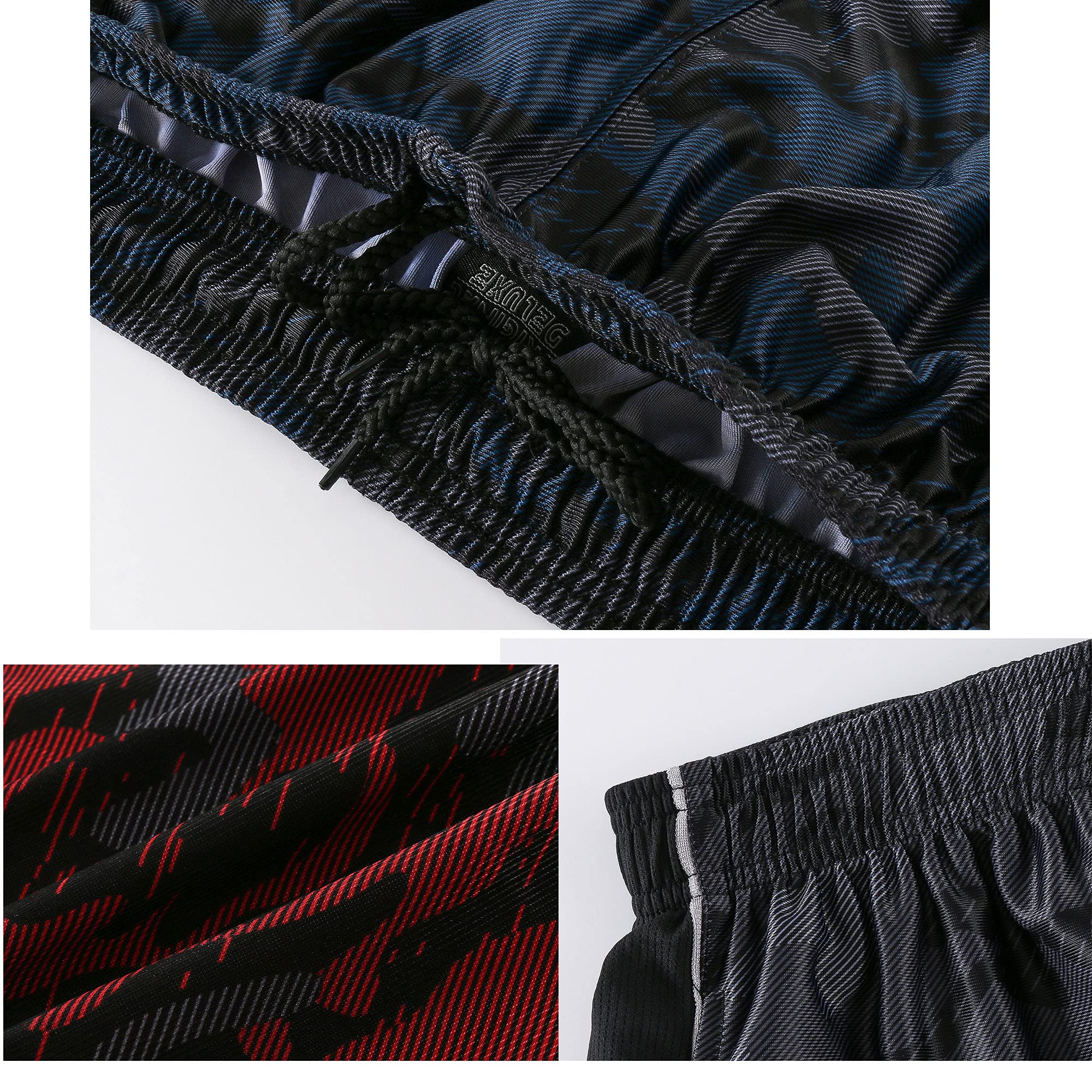 **Men's Quick-Dry Basketball Shorts with Drawstring & Pockets - Lightweight Running & Gym Workout Shorts for Sports & Casual Wear**