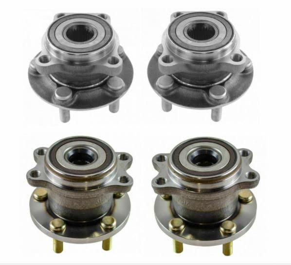 Front & Rear Wheel Bearing & Hub Assembly Kit Set - Compatible with [Vehicle Models] - High Performance Replacement for Smooth & Quiet Ride - Perfect for Off-Roading, Daily Commuting & Long Road Trips