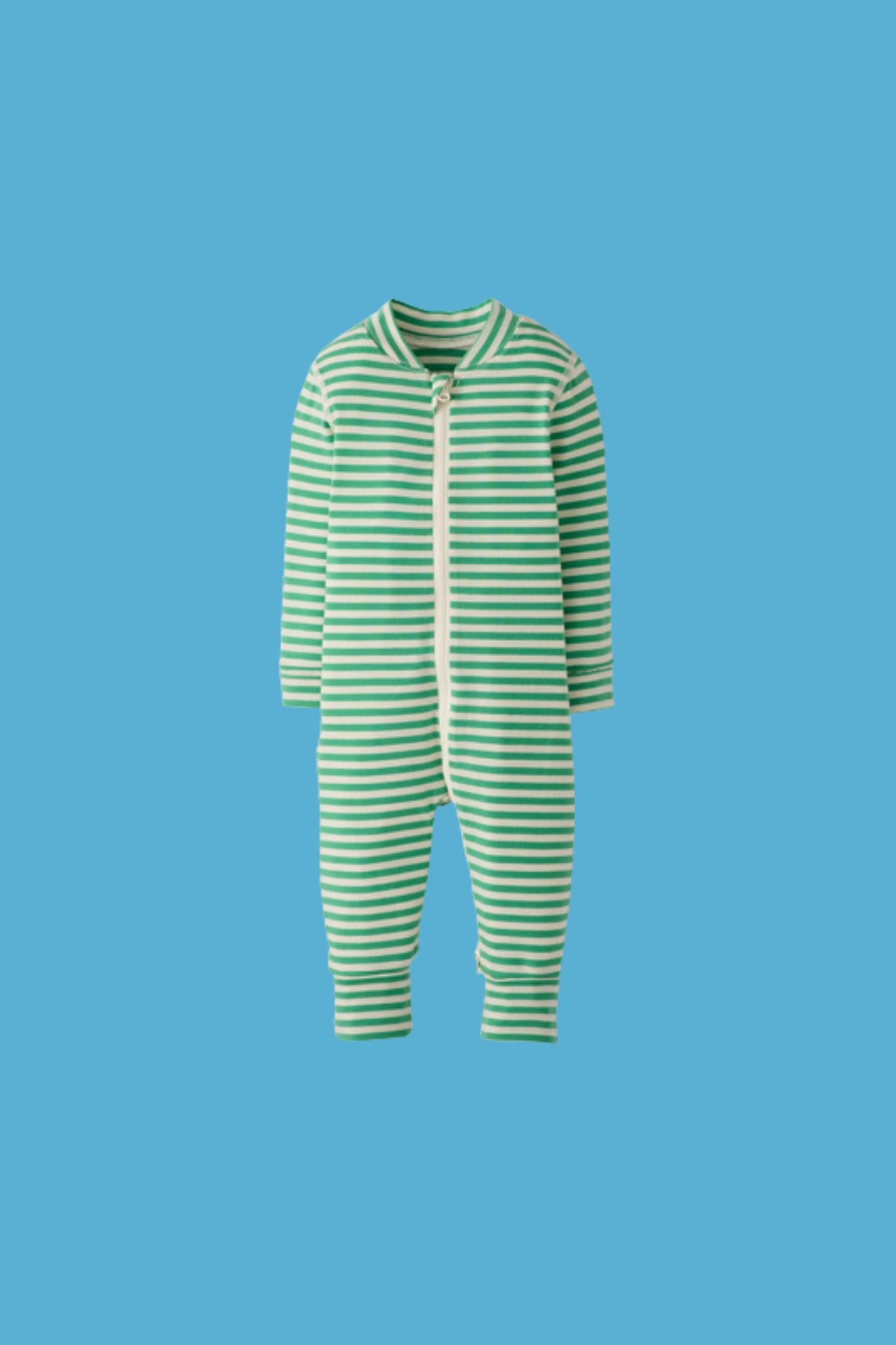 Green Spruce 2-Way Zipper Baby Sleepers for Boys - Soft & Cozy Infant Pajamas for Nighttime & Nap Time Comfort